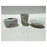Hand, painted bathroom, vanity set