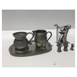 Metal and pewter decor