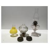 Oil lamp and oil lamp parts