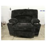 Oversized recliner with cup holder and phone