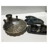 Silverplate serving items