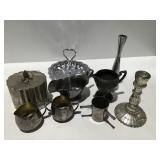 Metal ware & Glass candlestick