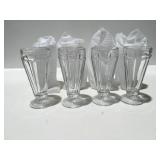 8 Libby milkshake glasses