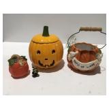 Halloween decor lighted pumpkin