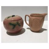 Vintage crown pink Roosevelt pitcher & USA N.S.