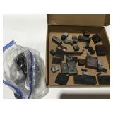 Vintage wood and metal ink stamps