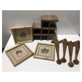 Wood decor and claw table legs
