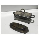 Chafing dish by Wallace & butter dish