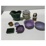 Pottery dishes, and planters