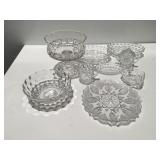 Glitter, glass, entertaining dishes
