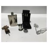 Fossil collapsible shot glasses, travel bar set