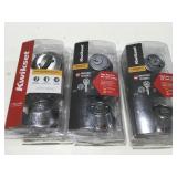 Kwikset deadbolt locks Nickel