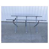 Galvanized work platform collapsible 78ï¿½ x 29