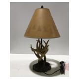 Plastic antler lamp