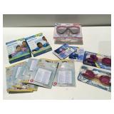Swimming goggles nose clip arm floats patches