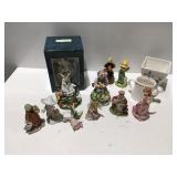 Figurines one musical  & planters