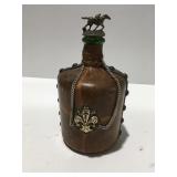 Leather covered bottle