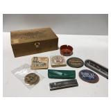 Hohner echo harmonica Coors ashtray beer