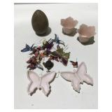 Miscellaneous decor, butterfly wooden egg