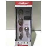 Kwikset satin nickel front entry door knob