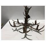 Plastic antler chandelier