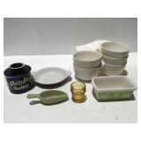 Ceramic bowls and cooking dishes