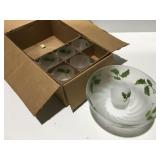 Christmas punch set 12 cups