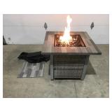 Outdoor gas fire pit