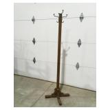 Wood hall tree 62 inches tall