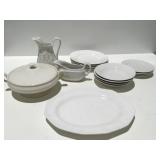 White ceramic dishes