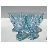 Light blue colored goblets