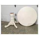 Painted wood table 42"
