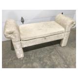 Cushion storage bench 55"