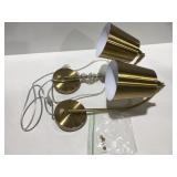 2 Metal wall sconce lamps