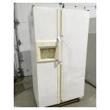 Amana side-by-side garage fridge  works needs