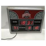 Ohio State digital clock powers on