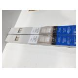 2 light filtering vinyl mini blinds, 31" x 64"