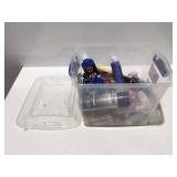 Crafting paint in a tote with lid