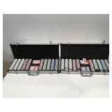 2 cases of poker chips