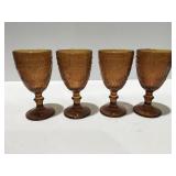 Amber color goblets