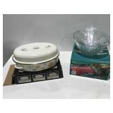 Porcelain enamel roaster at 6 quart entertainment