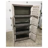 Rubbermaid plastic cabinet 36" x 72"
