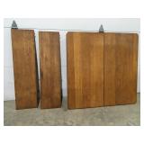 Vintage wood table top only some damage 42 x 42"
