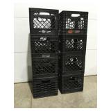 Big plastic milk crates