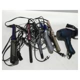 Hair care items curling irons, blow dryer