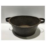 Metal decor bucket, 18" x 19" 8 1/2 inches tall