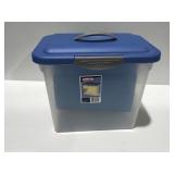 Small plastic filing tote