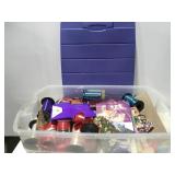 Large tote of ribbon gift boxes gift bags & more