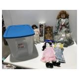 Doll Babies in a tote.
