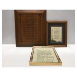 Story and sayings framed